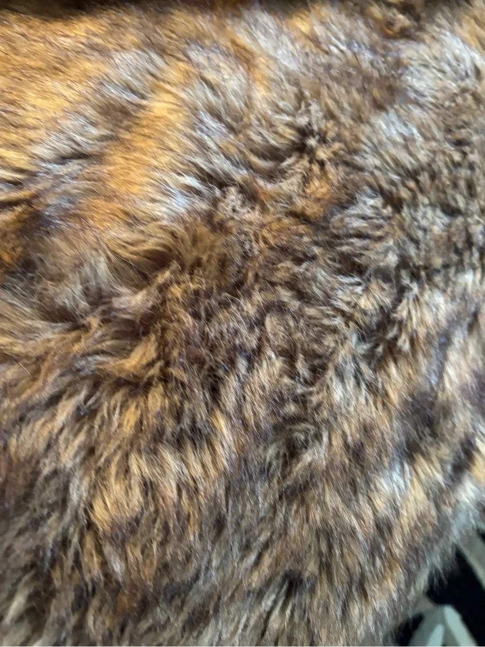 Fabulous Luxury Faux Mink Fur w Velvet Lining Throw Blanket 60” x 55”